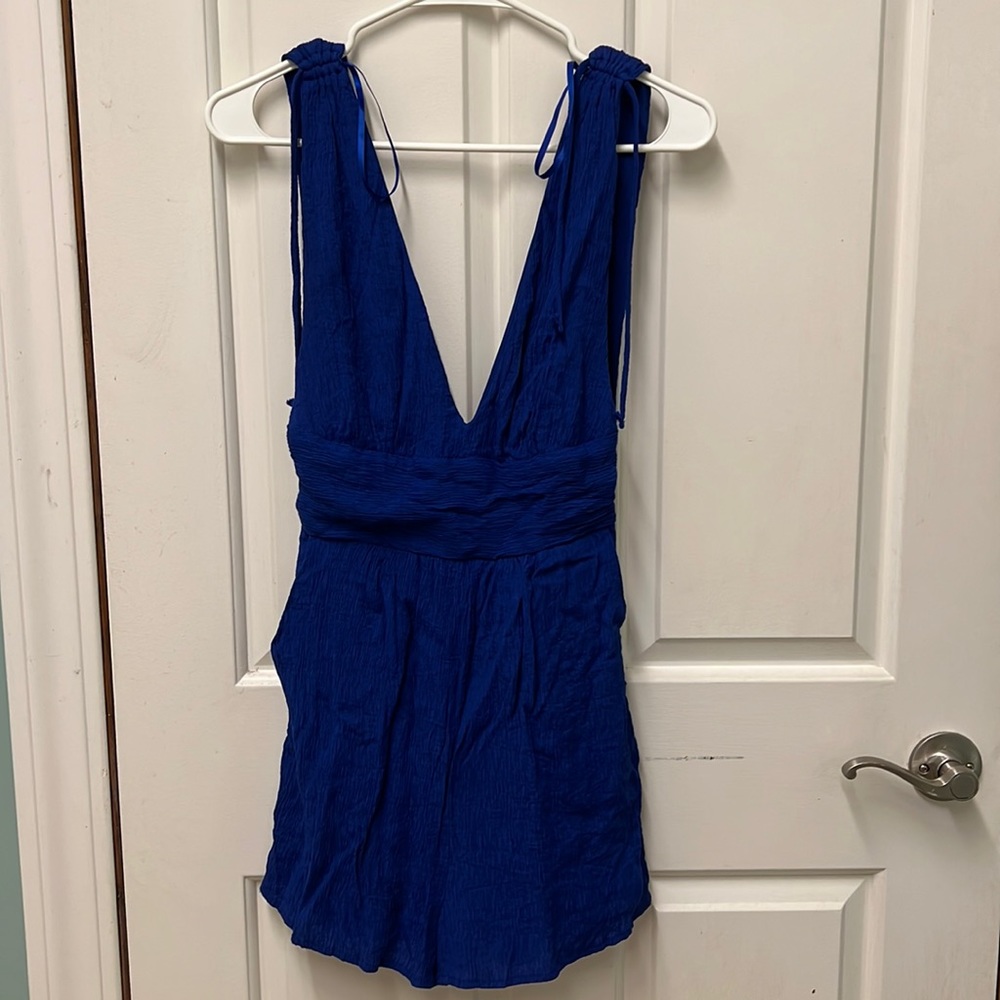 Royal blue romper
